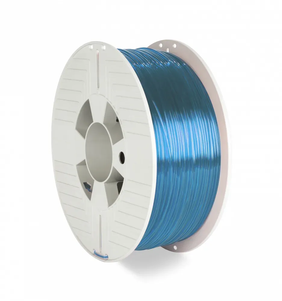 VERBATIM 3D Printer Filament PET-G 1.75mm, 327m, 1kg blue transparent