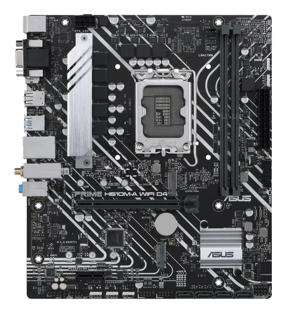 ASUS MB PRIME H610M-A WIFI D4 soc 1700 H610 DDR4 mATX M.2 HDMI D-Sub DP