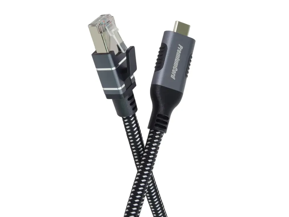 PremiumCord Ethernetový kabel USB-C -> LAN RJ45 10/100/1000 MBIT 3m