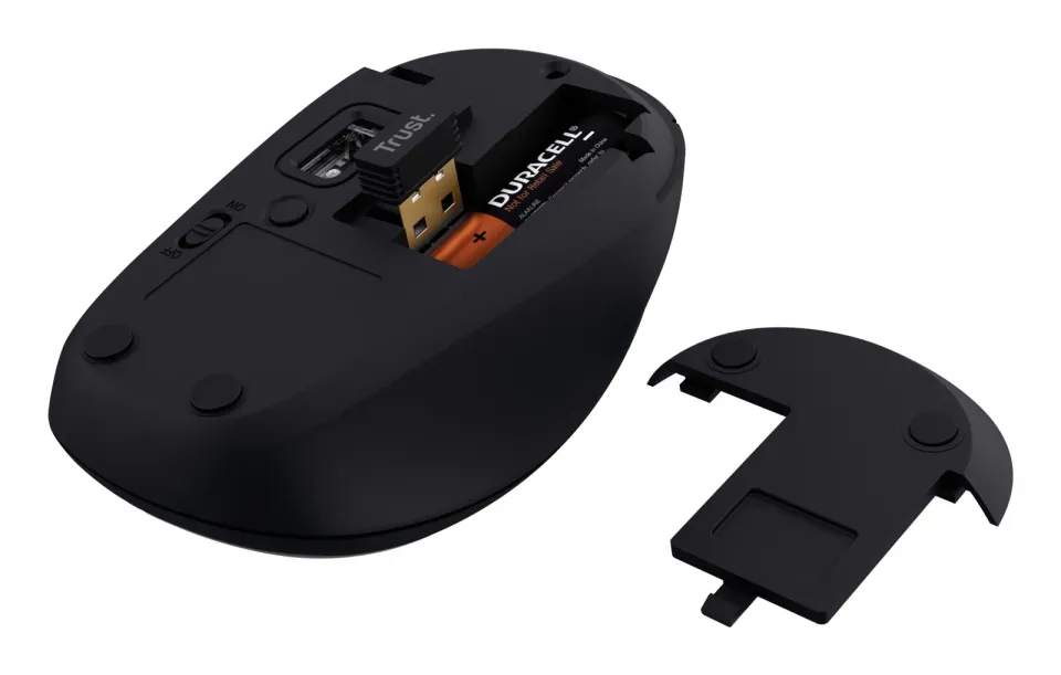 TRUST YVI+ MULTI-DEVICE WIRELESS MOUSE BLACK