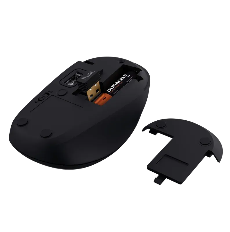 TRUST YVI+ MULTI-DEVICE WIRELESS MOUSE BLACK