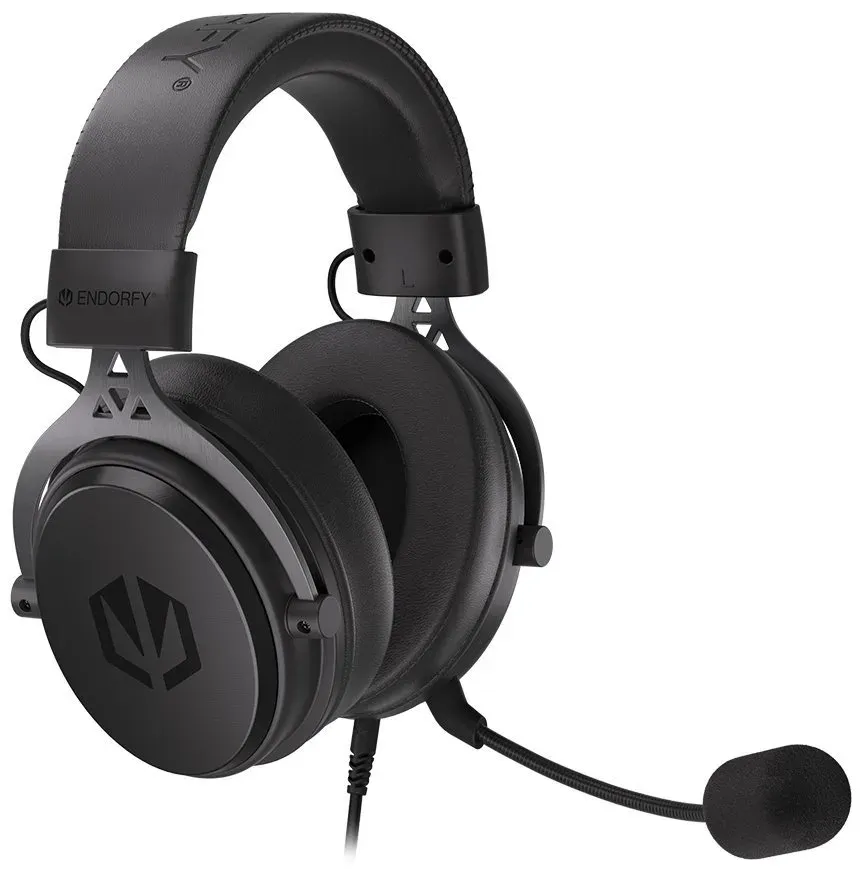 Endorfy headset VIRO Plus USB / drátový / s odnímatelným mikrofonem / USB / čern