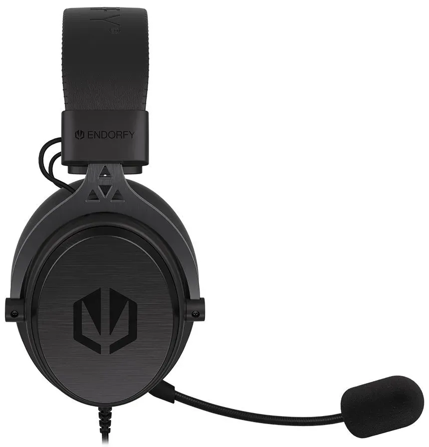 Endorfy headset VIRO Plus USB / drátový / s odnímatelným mikrofonem / USB / čern