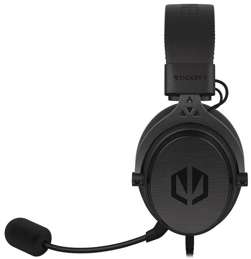 Endorfy headset VIRO Plus USB / drátový / s odnímatelným mikrofonem / USB / čern