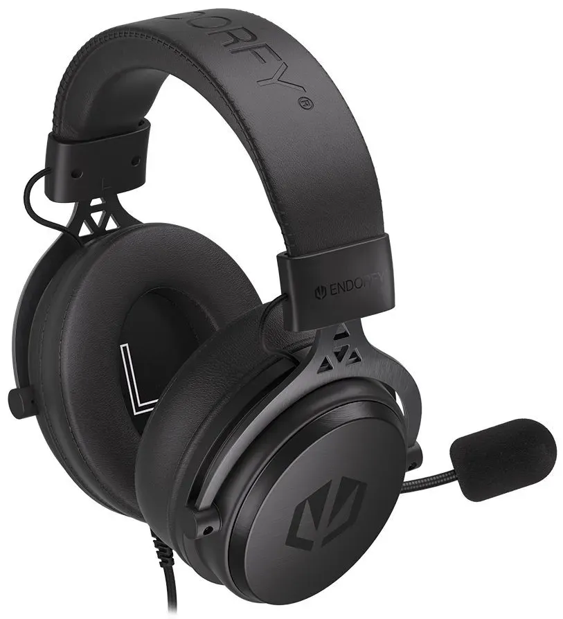 Endorfy headset VIRO Plus USB / drátový / s odnímatelným mikrofonem / USB / čern