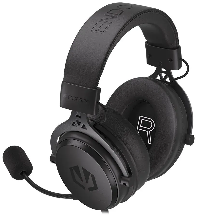 Endorfy headset VIRO Plus USB / drátový / s odnímatelným mikrofonem / USB / čern
