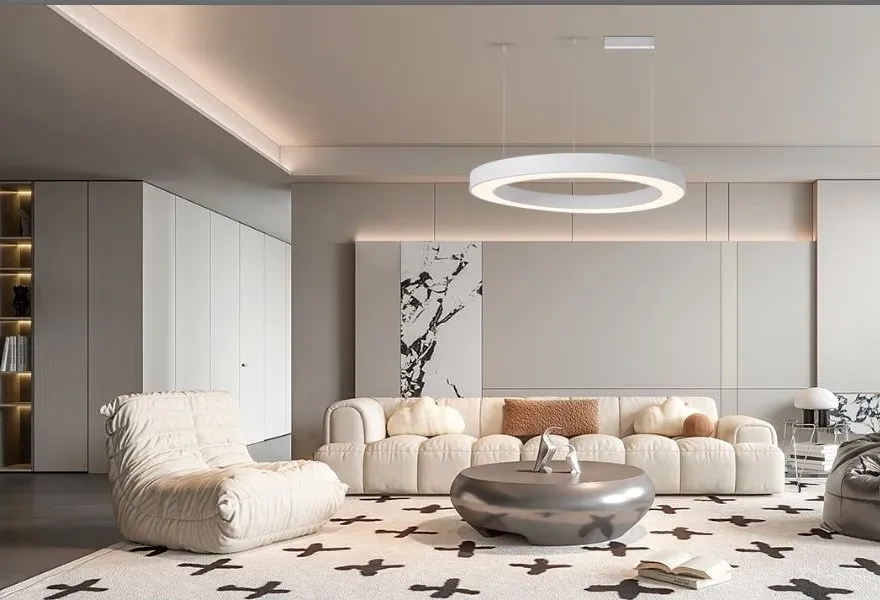 IMMAX NEO PASTEL SLIM SMART závěsné svítidlo 95 x 7cm 68W bílé Zigbee 3.0, TUYA