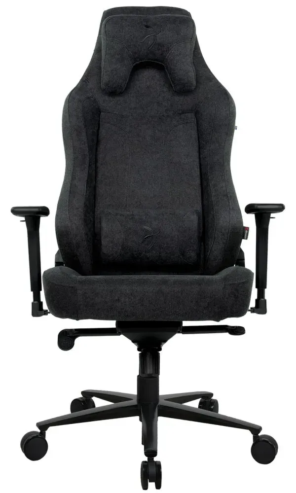 AROZZI herní židle VERNAZZA XL SoftFabric Pure Black/ látkový povrch/ černá