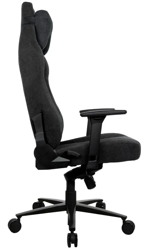 AROZZI herní židle VERNAZZA XL SoftFabric Pure Black/ látkový povrch/ černá