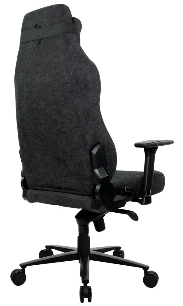 AROZZI herní židle VERNAZZA XL SoftFabric Pure Black/ látkový povrch/ černá