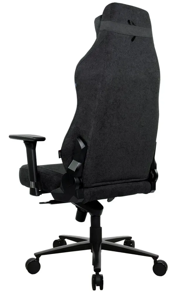 AROZZI herní židle VERNAZZA XL SoftFabric Pure Black/ látkový povrch/ černá