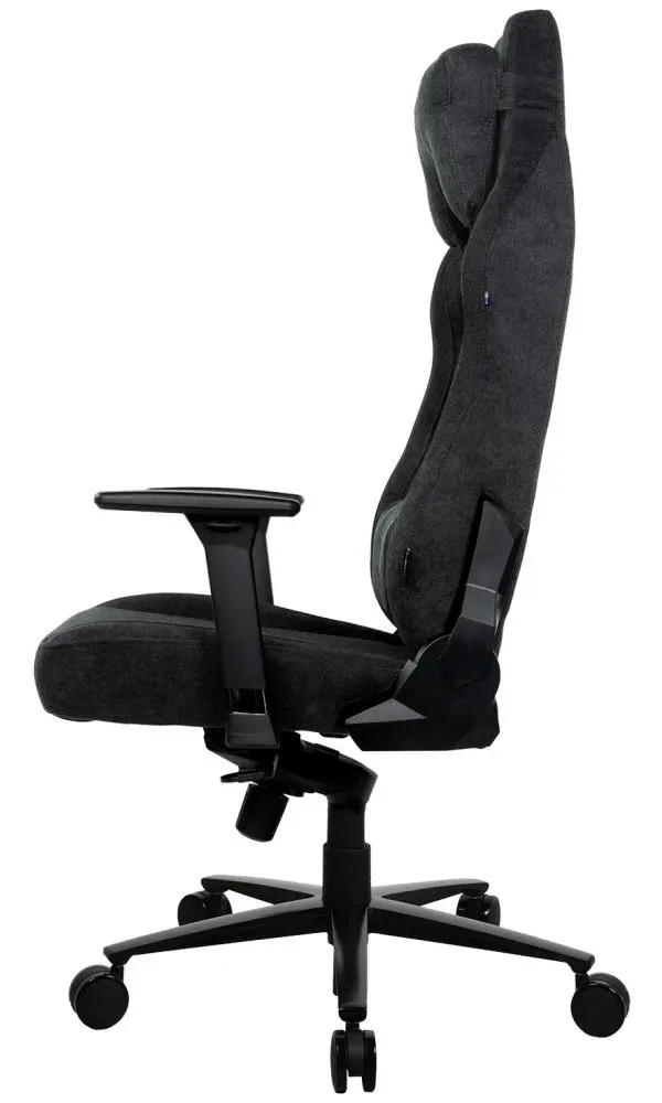 AROZZI herní židle VERNAZZA XL SoftFabric Pure Black/ látkový povrch/ černá
