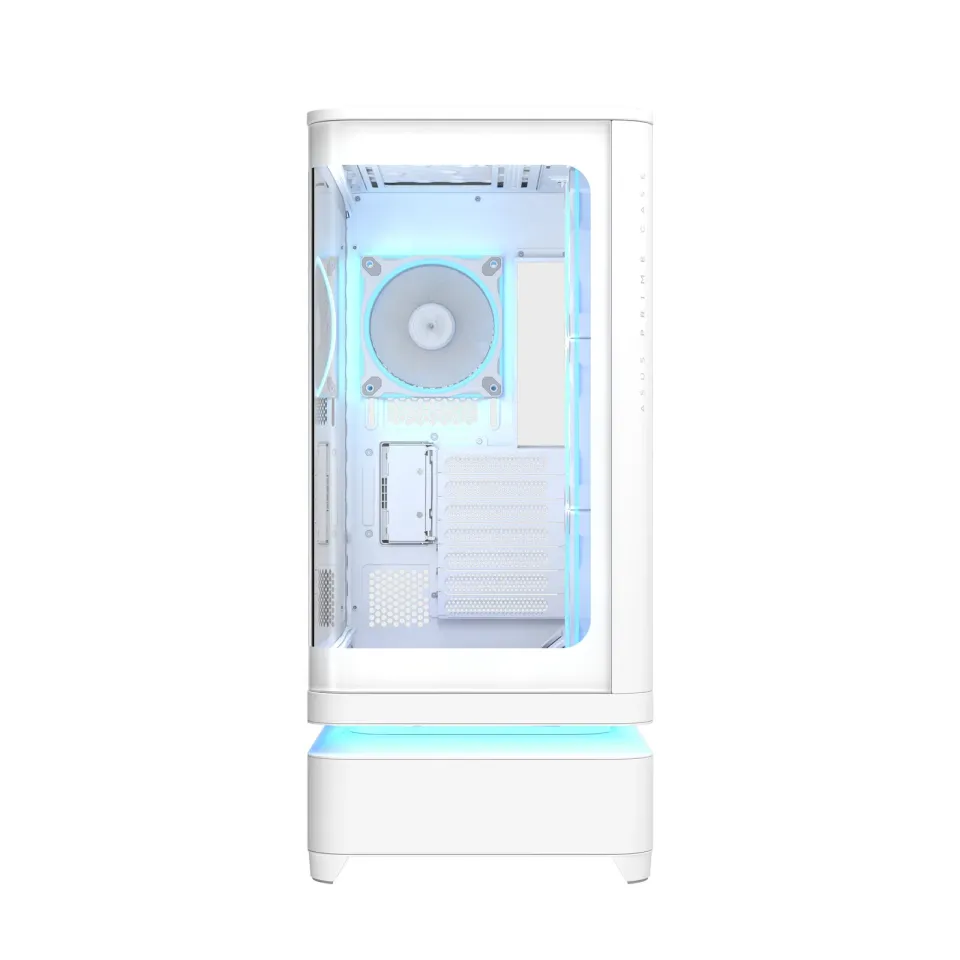 ASUS case PRIME AP304 TG ARGB WHITE, ATX, Průhledná bočnice, 4x120mm ARGB, bílá