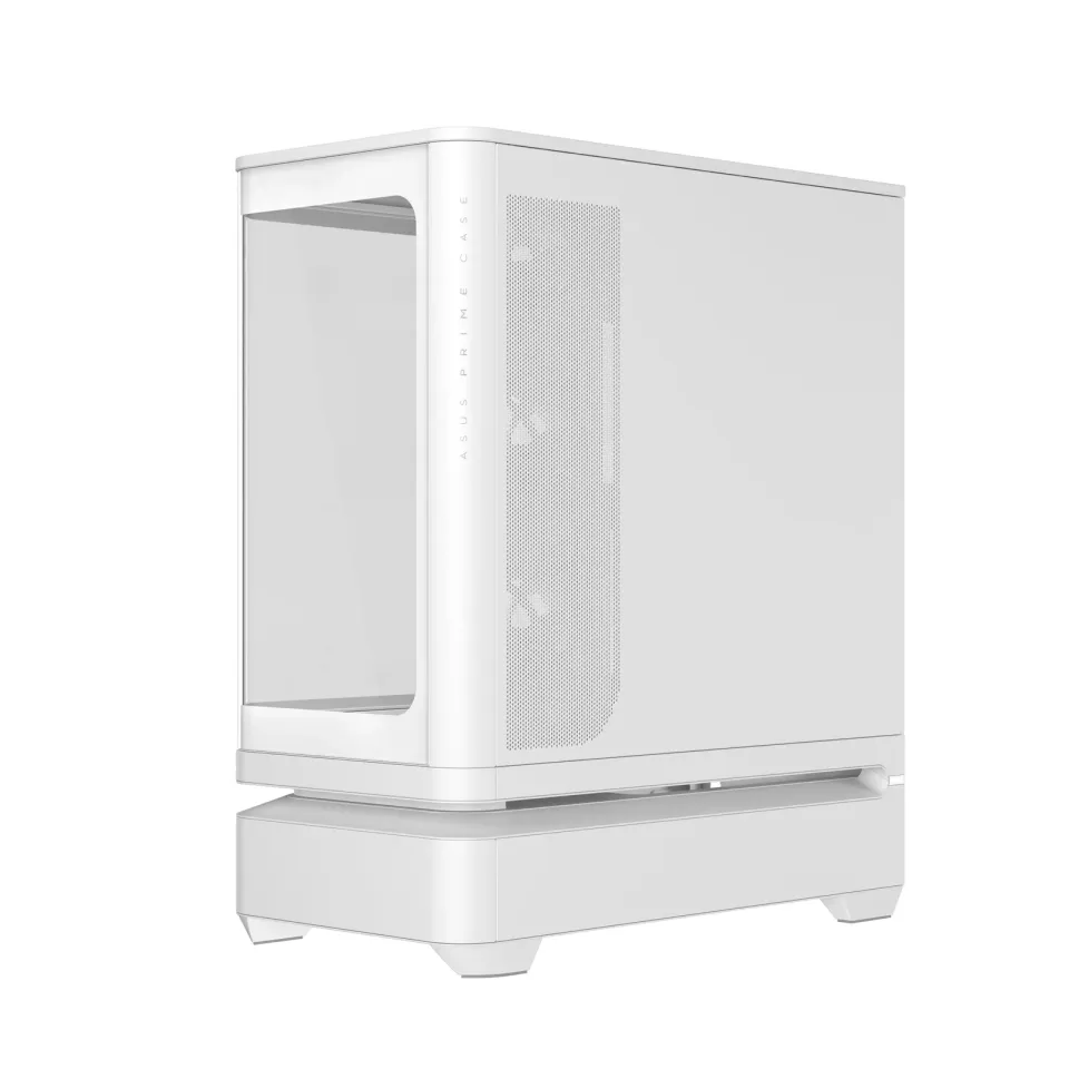 ASUS case PRIME AP304 TG ARGB WHITE, ATX, Průhledná bočnice, 4x120mm ARGB, bílá