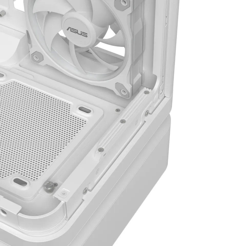 ASUS case PRIME AP304 TG ARGB WHITE, ATX, Průhledná bočnice, 4x120mm ARGB, bílá