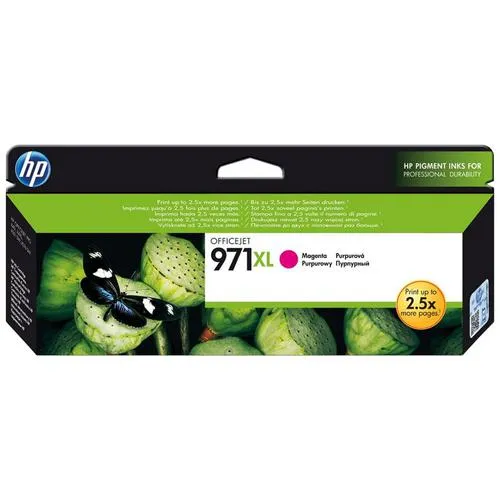 HP CN627AE originální náplň purpurová č.971XL velká (cca 6600 stran, magenta, pro OJ Pro X476dw, X576dw, X451dw, X551dw