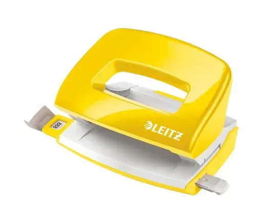 LEITZ Mini děrovačka NeXXt 5060, žlutá