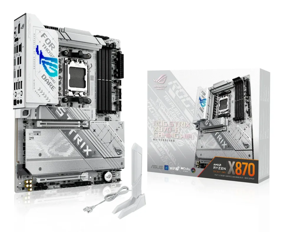ASUS MB Sc AM5 ROG STRIX X870-A GAMING WIFI, AMD X870, 4xDDR5, 1xDP, 1xHDMI, 2xUSB4, WiFi