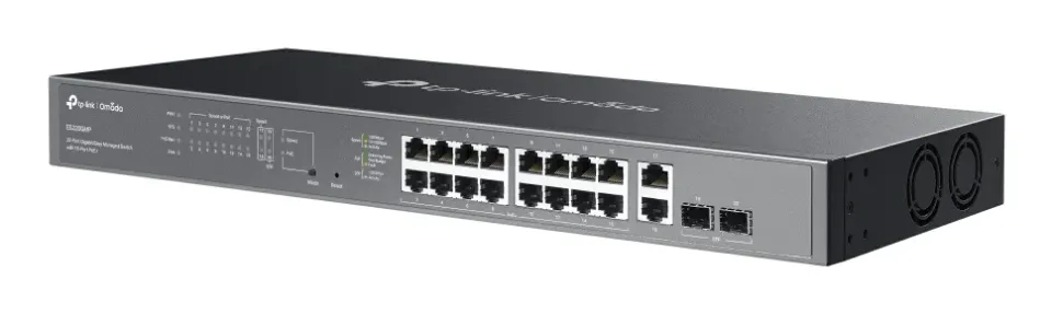TP-LINK ES220GMP Omada 20portový gigabitový Easy Managed switch s 16 porty PoE+