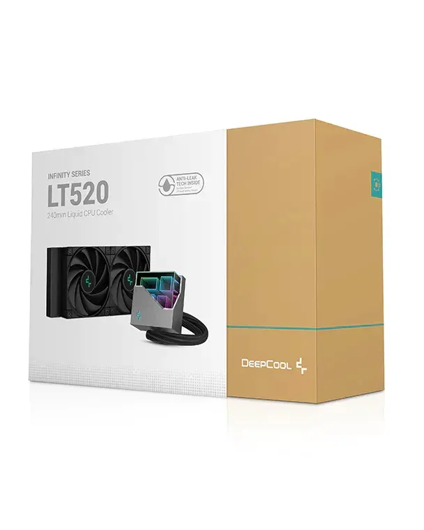 DEEPCOOL vodní chladič LT520 / 2x120 mm fan / ARGB / Intel i AMD