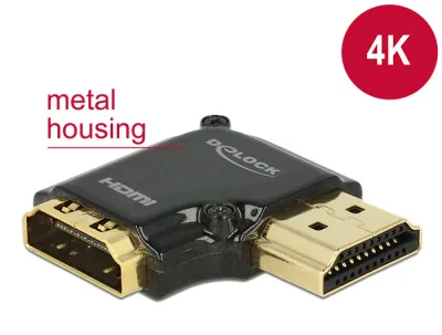 Delock Adapter High Speed HDMI with Ethernet – HDMI-A female > HDMI-A male 4K 90