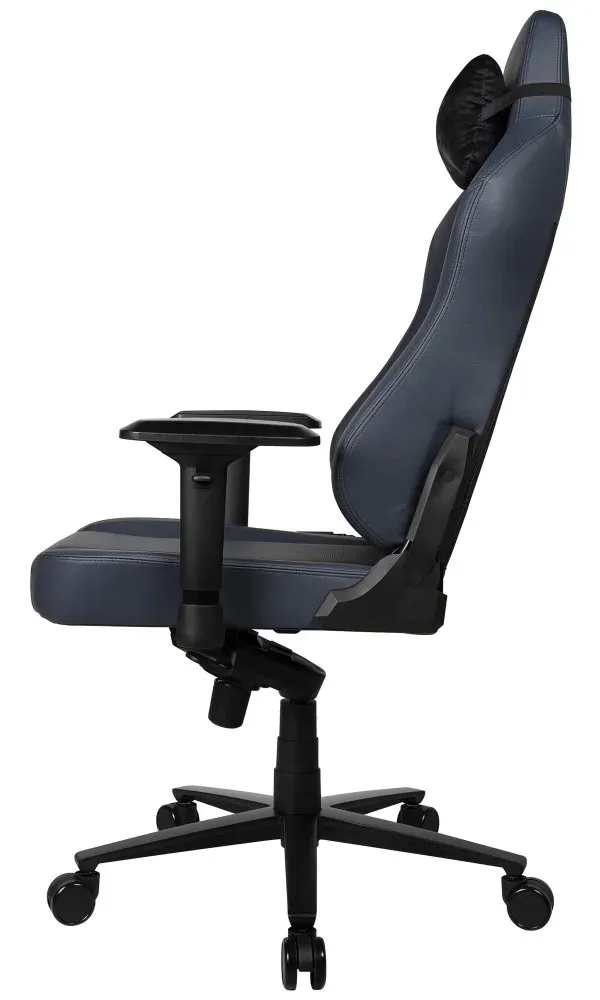 AROZZI herní židle PRIMO Full Premium Leather Ocean/ 100% přírodní italská kůže/ tmavě modrá