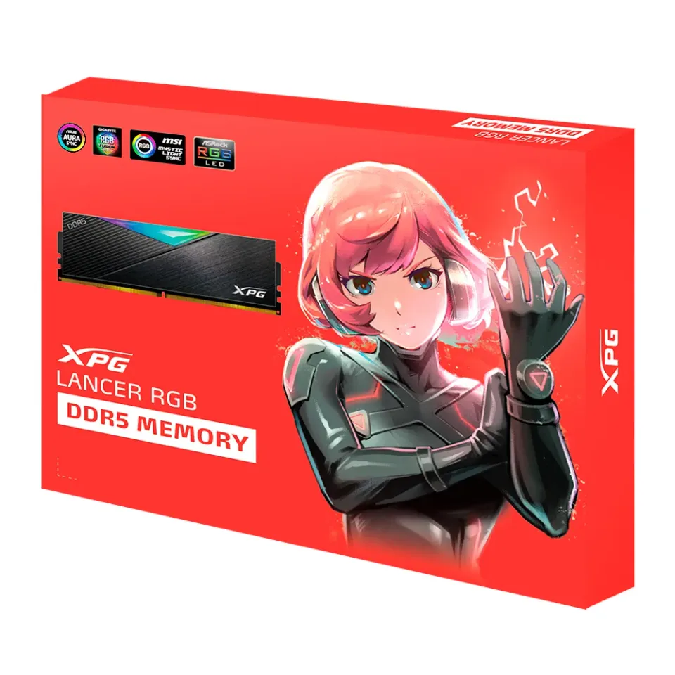 Adata Lancer/DDR5/32GB/6400MHz/CL32/2x16GB/Black