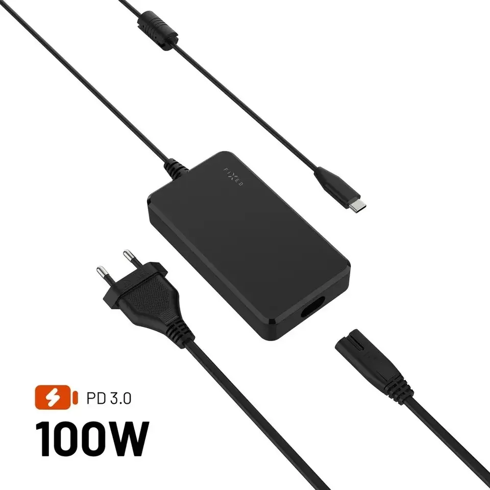 GaN adaptér FIXED pro notebooky,USB-C, PD3.0, 100W