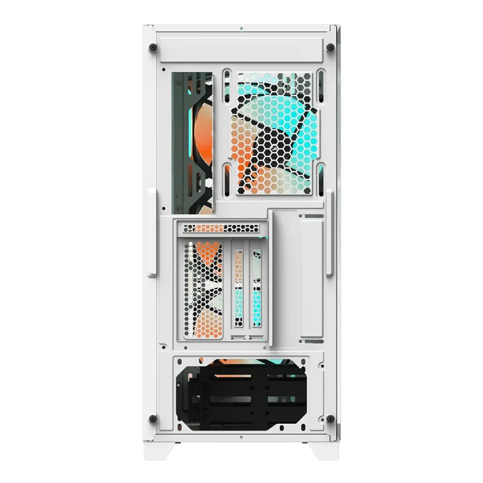 GIGABYTE skrín case GB-C301GW, RGB Lighting, bez zdroje, transparentní bok, Mid
