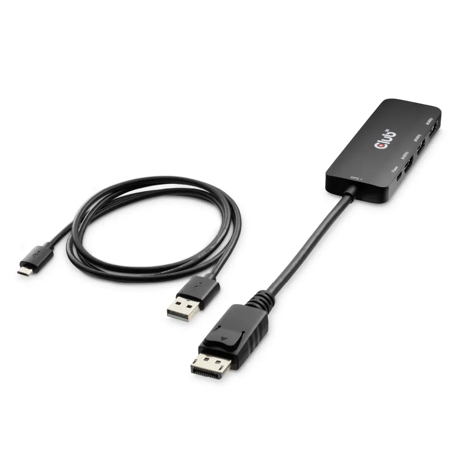 Club3D hub MST (Multi Stream Transport) DisplayPort 1.4 na 3x HDMI 8K60Hz (M/F)