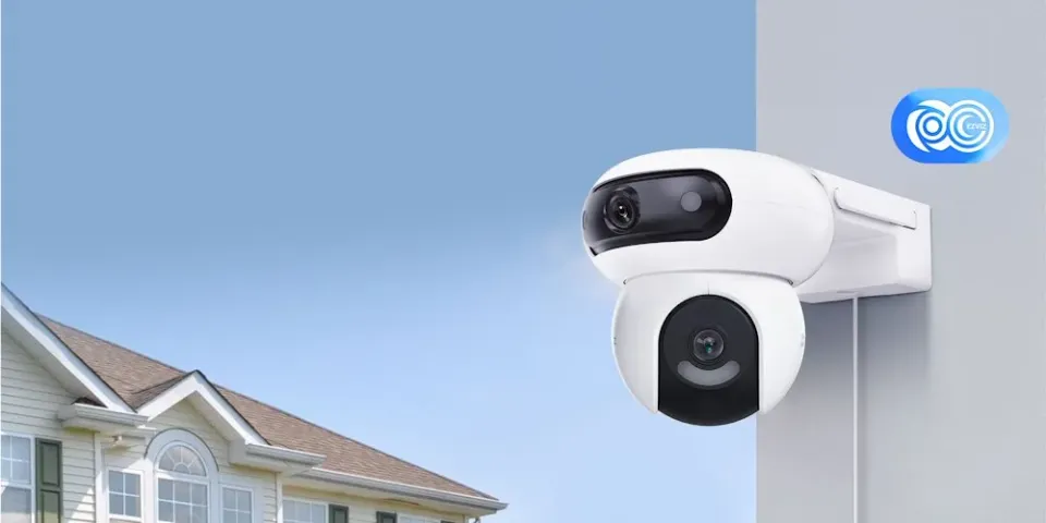 EZVIZ IP kamera H90 2K+/ duální/ PTZ/ Wi-Fi/ 2 x 4Mpix/ krytí IP65/ objektiv 2,8 + 6mm/ H.265/ IR přísvit až 30m/ bílá