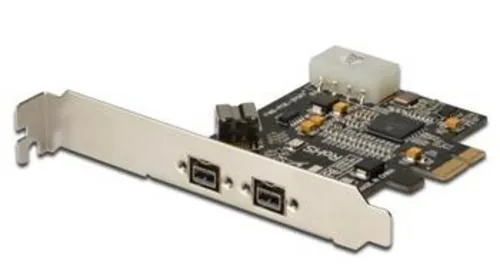 DIGITUS PCI Express Karte, Firewire 800 1394b (2+1 Anschlüsse 9pin)