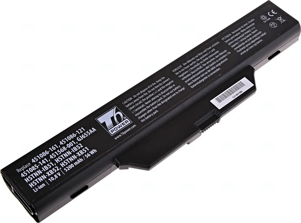Baterie T6 Power pro HP Compaq 6530s, 6535s, 6720s, 6730s, 6735s, 6820s, 6830s, 5200mAh, 56Wh, 6cell