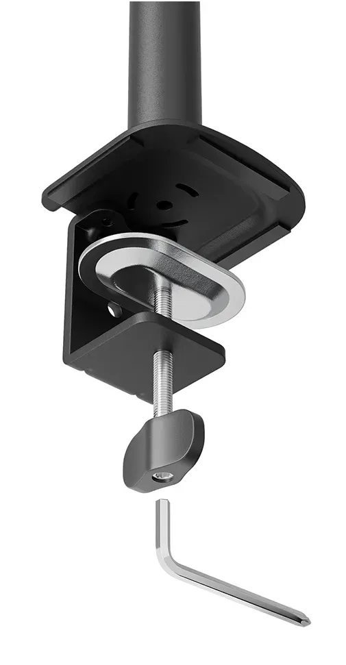 Neomounts NERO Triple Flat Screen Desk Mount 10-27 "(phone holder+Quick-fix clamp/grommet)