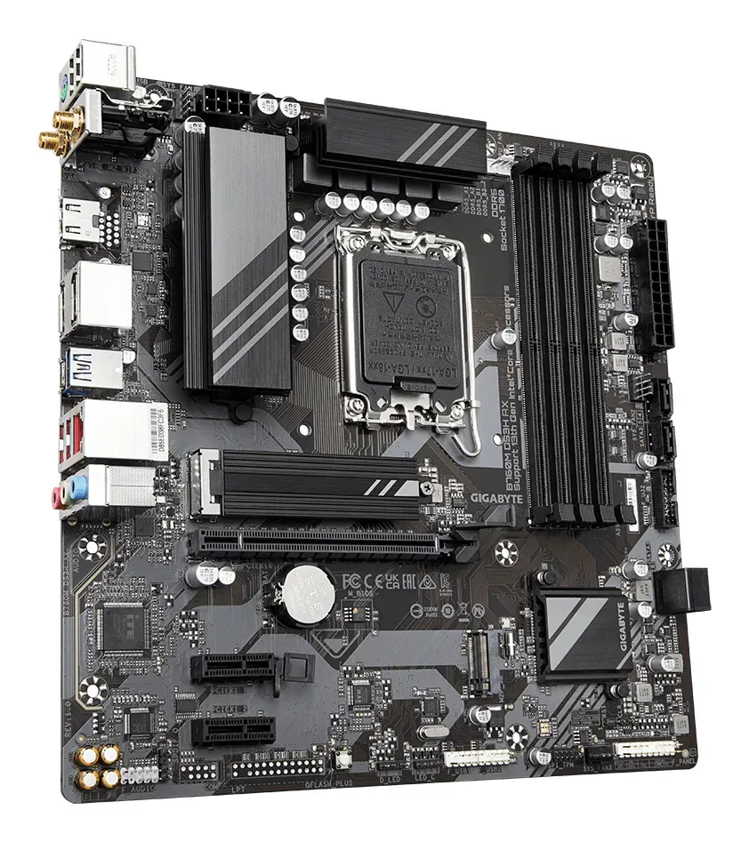 Gigabyte MB Sc B760M DS3H AX, Intel B760M, 4xDDR5, 1xDP, 1xHDMI, WI-FI