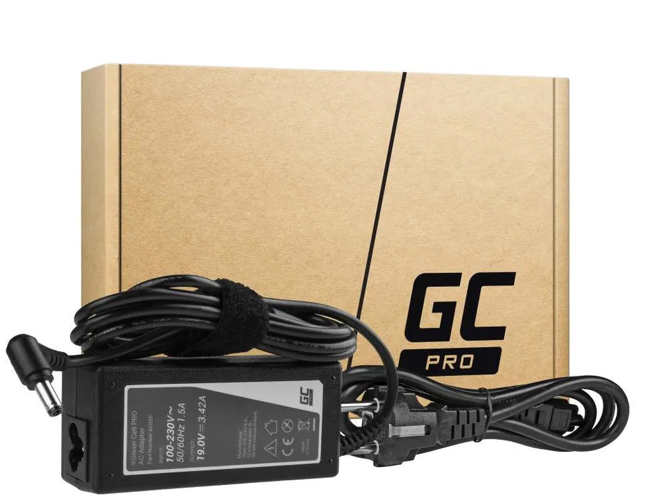 Green Cell PRO Charger / AC Adapter 19V 3.42A 65W for Asus R510C R510L R556L X55