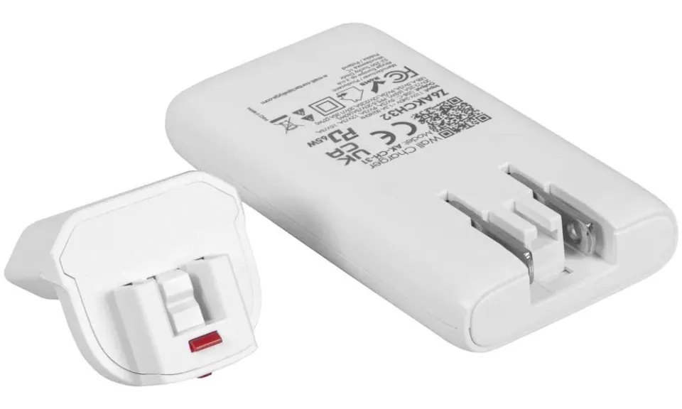 TRX USB Nabíječka USB AK-CH-32 2x USB-C PD 5-20V / max. 3.25A 65W Quick Charge 4+ GaN