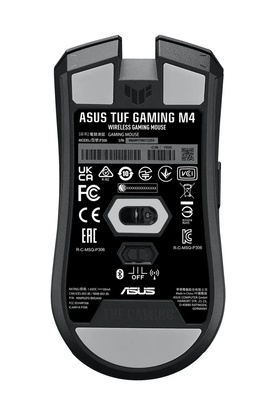 ASUS myš TUF GAMING M4 WL (P306), černá