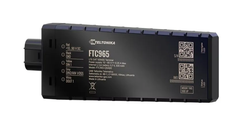 TELTONIKA TELEMATICS FTC965 – GPS lokátor, 4G LTE Cat 1, GNSS