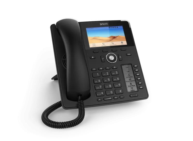 SNOM D785 IP tel.,PoE, 4,3" LCD, 6 (24) prog. tl.,