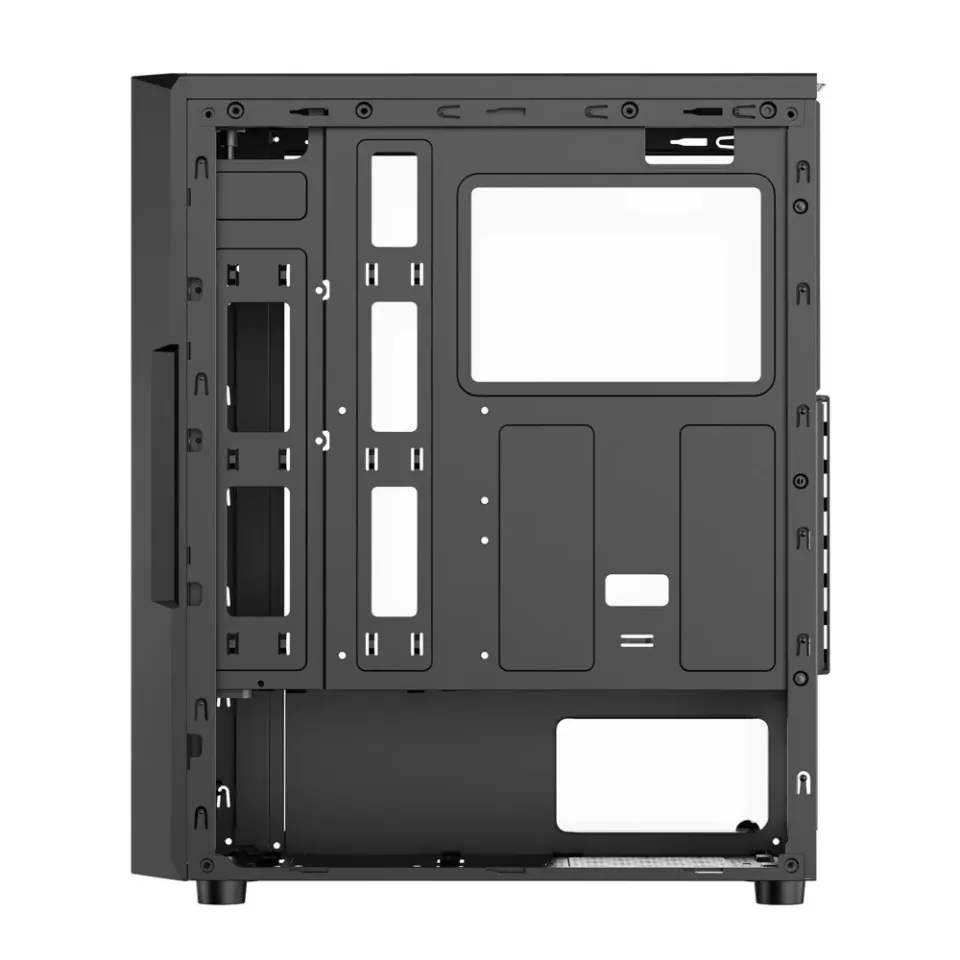 1stCOOL Middle Tower MONSTER EVO, ATX black černý, bez zdroje, fulltower ATX (USB3+ Audio+ Transparentní bočnice) (PC case)