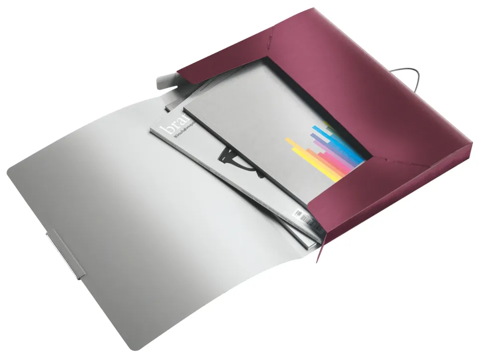 LEITZ Box na dokumenty STYLE, granátově červená
