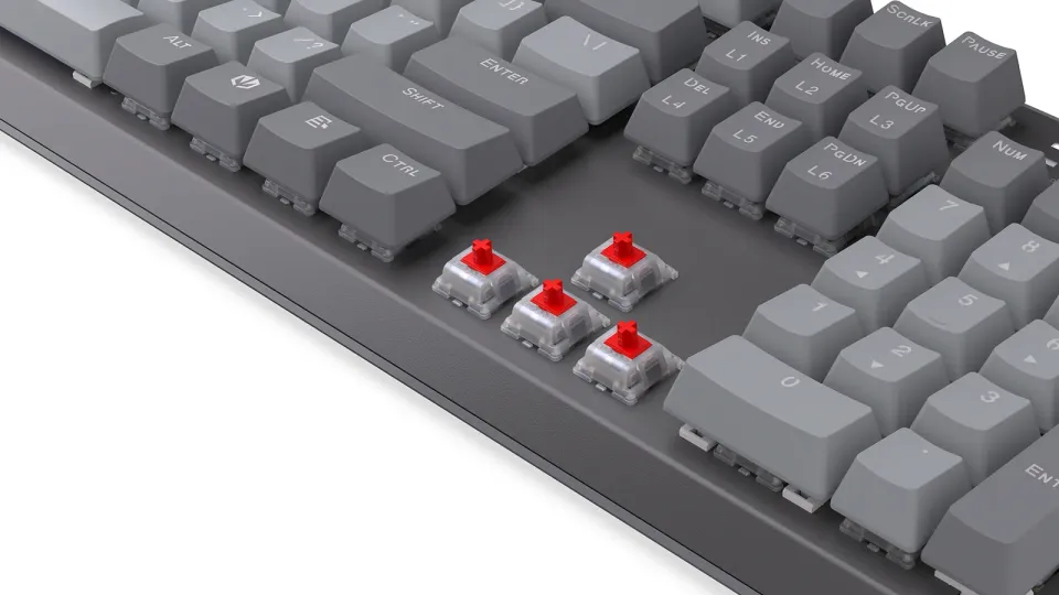 Endorfy Thock V2 Klávesnice, herní, drátová, mechanická, Endorfy Red, US layout,