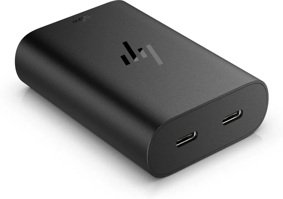 HP AC napájecí adaptér 65W 2x USB-C GaN, 600Q8UT