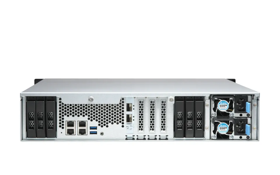 QNAP TS-h1886XU-RP-R2-D1622-16G (Xeon 3,2GHz, ZFS, 16GB ECC RAM, 12x3,5"+6x2,5", 4xGbE,2x10GbE SFP+)
