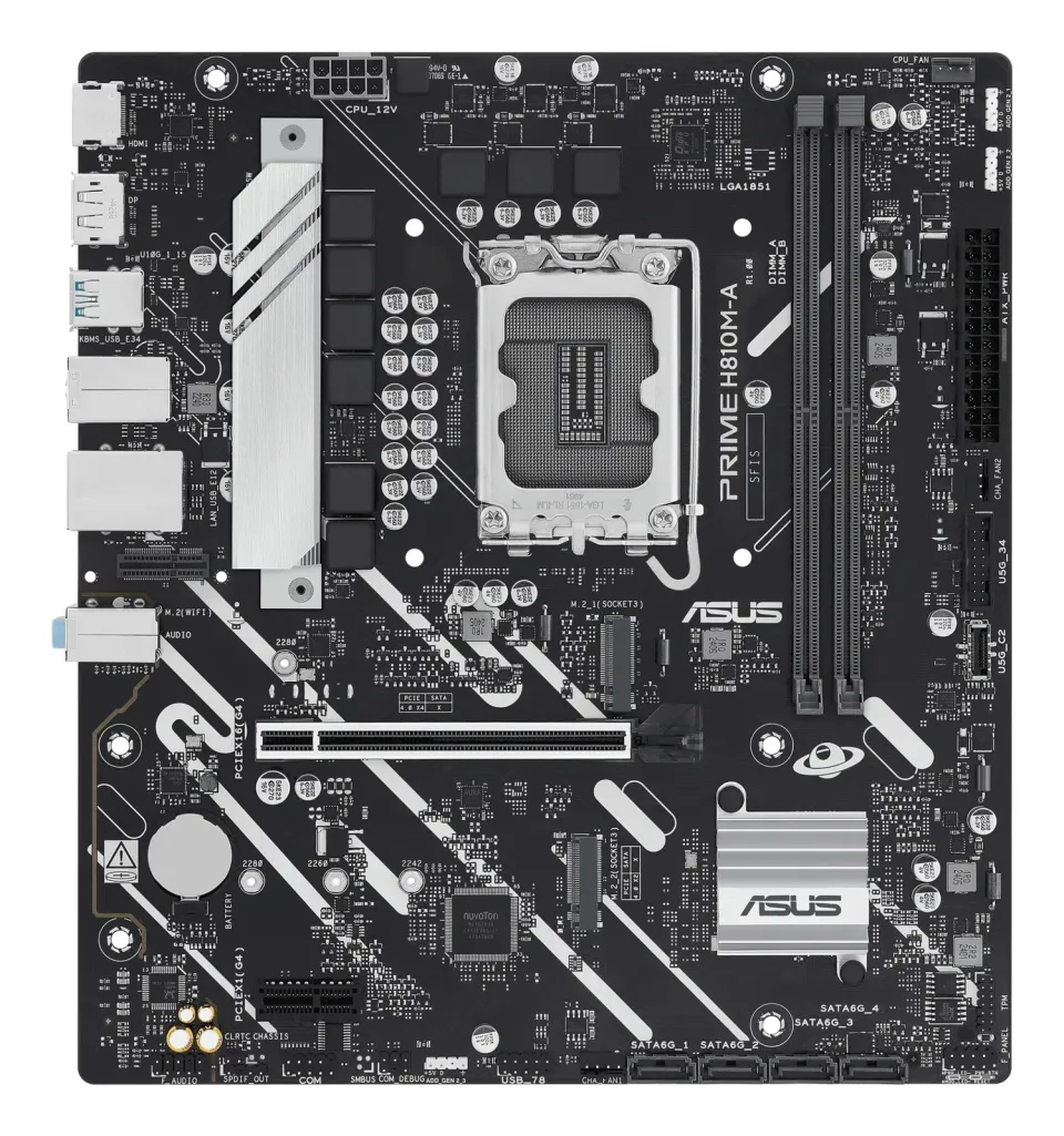 ASUS MB Sc LGA1851 PRIME H810M-A-CSM, 2xDDR5, 1xDP, 1xHDMI, mATX