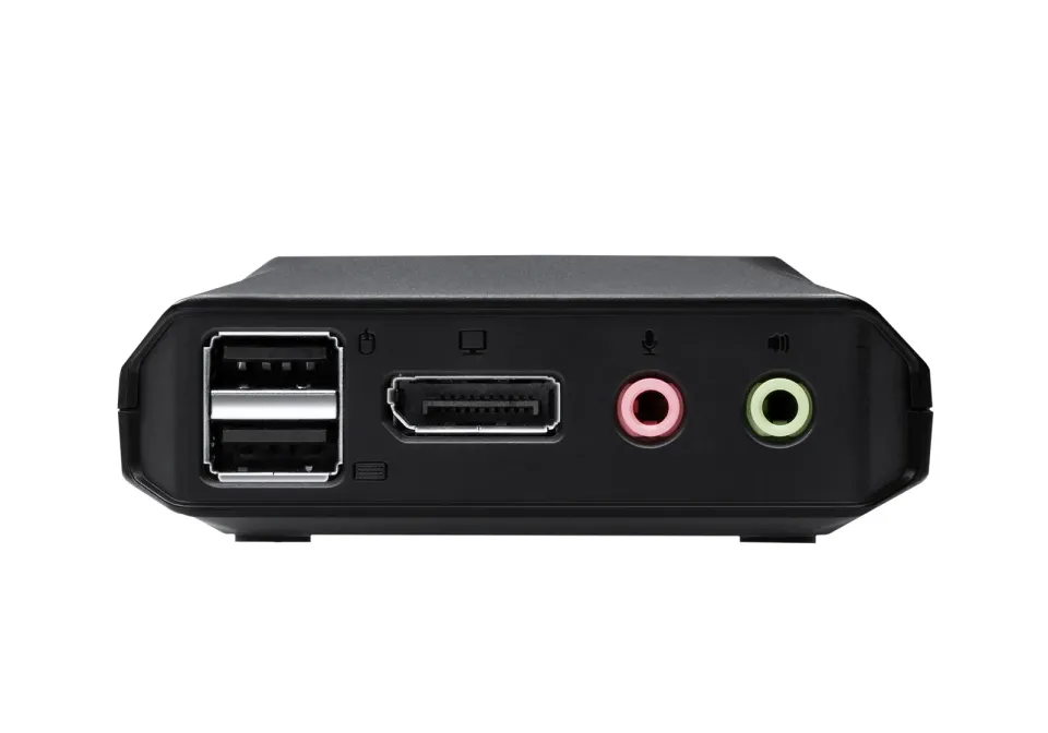 ATEN 2-port 4K USB-C/Displayport Hybrid KVMP, audio, 1.2m kabely