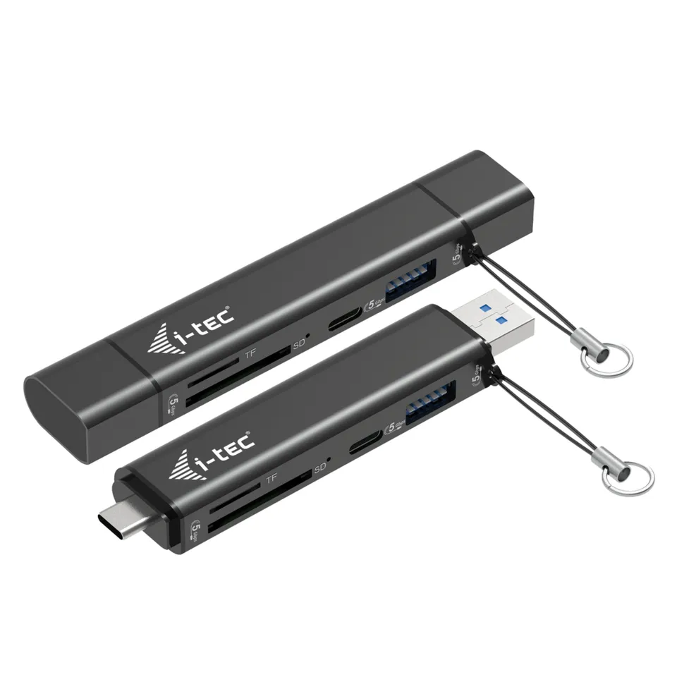 i-tec USB-C/USB-A Dongle SD, TF and 2x USB (1x USB-A, 1x USB-C)