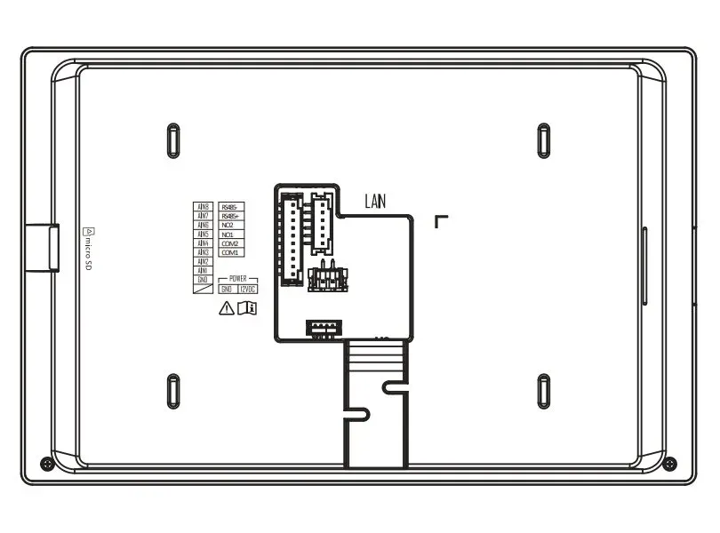 Hikvision DS-KH6350-WTE1 - 7" IP bytový dotykový monitor; PoE; Wi-Fi