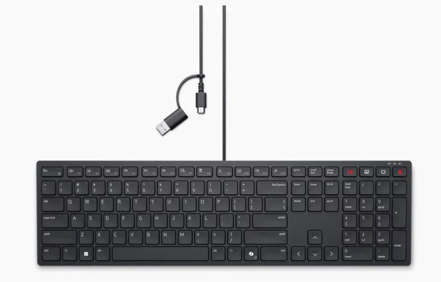 Dell drátová klávesnice KB525C CZ/SK USB/USB-C